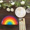 8 Count Rainbow Party Rainbow Shaped Paper Dessert Plates Colorful Birthday